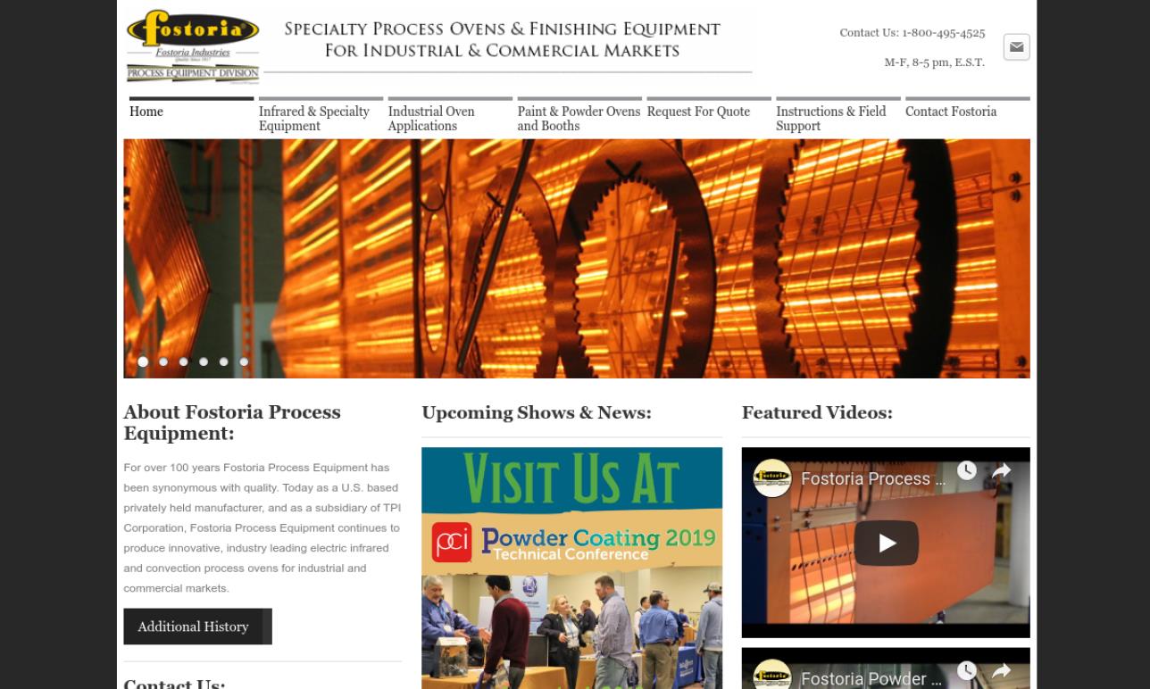 Fostoria Industries, Inc. Industrial Dryer Manufacturers